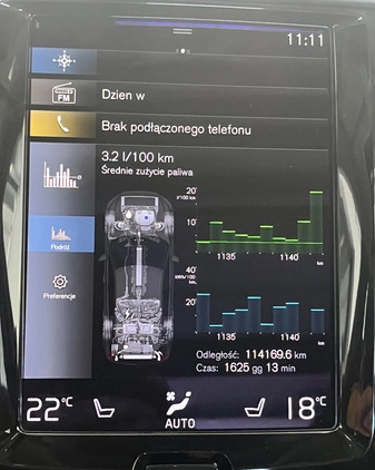 Volvo XC 60 cena 178999 przebieg: 114250, rok produkcji 2021 z Staszów małe 562